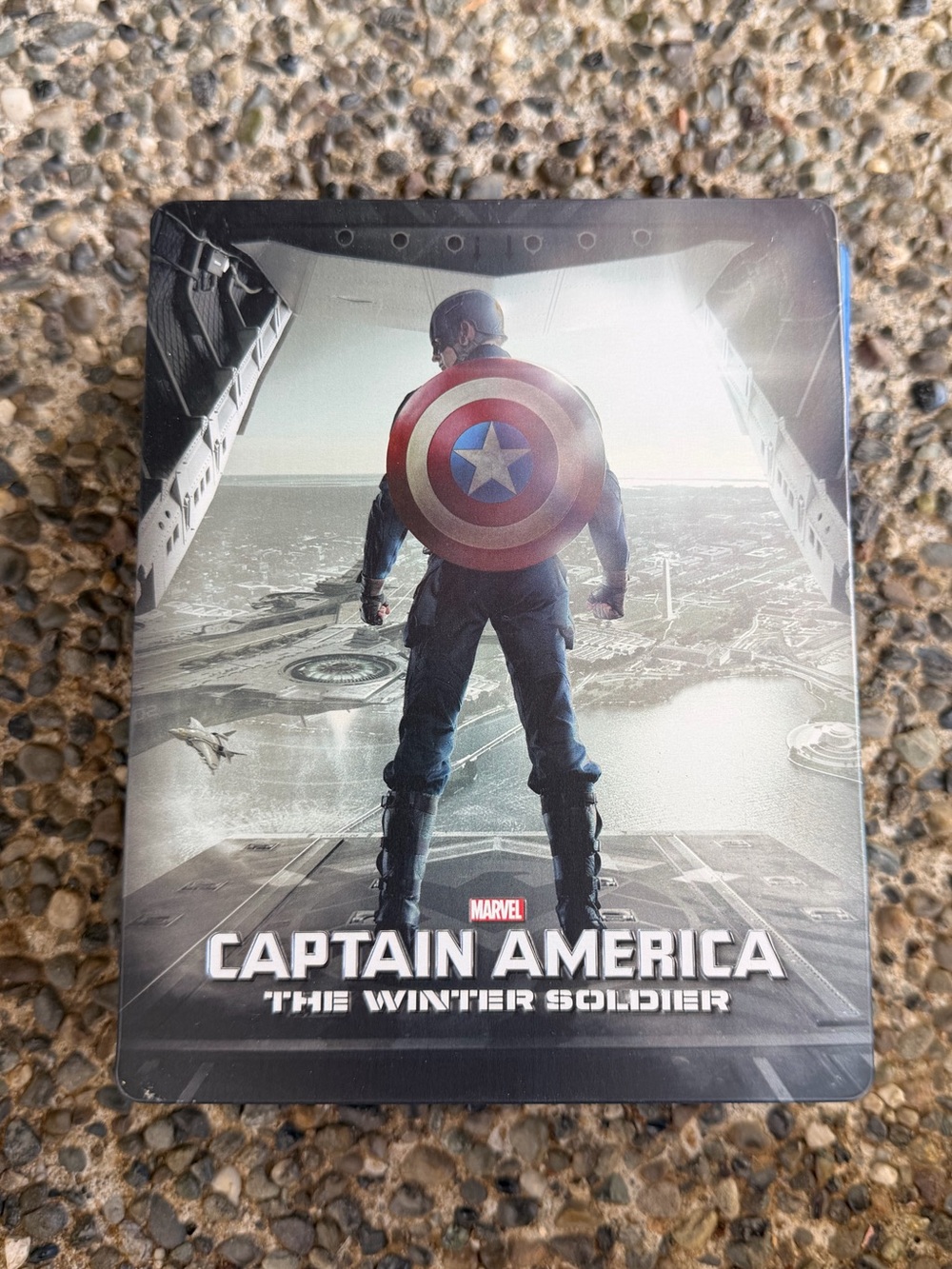 EUC Marvel Captain America Steelbook - Red, Blue, Silver